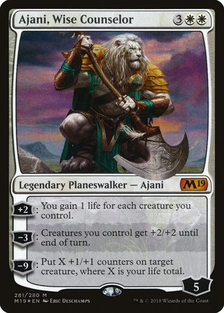 Ajani, Wise Counselor [Core Set 2019] | Good Games Cannington
