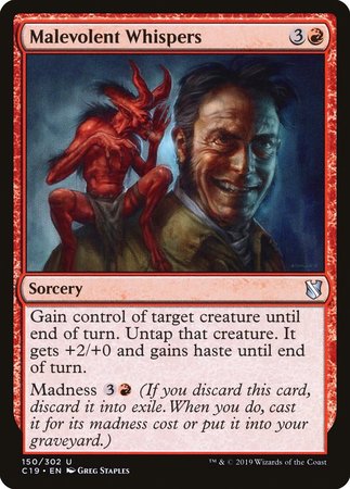 Malevolent Whispers [Commander 2019] | Good Games Cannington