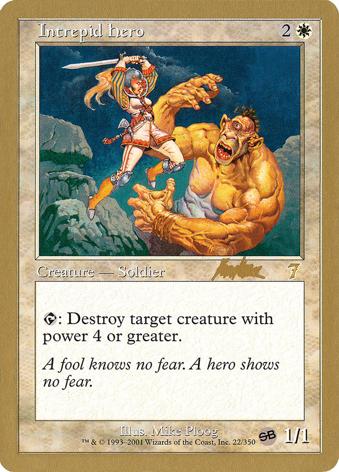 Intrepid Hero (Brian Kibler) (SB) [World Championship Decks 2002] | Good Games Cannington