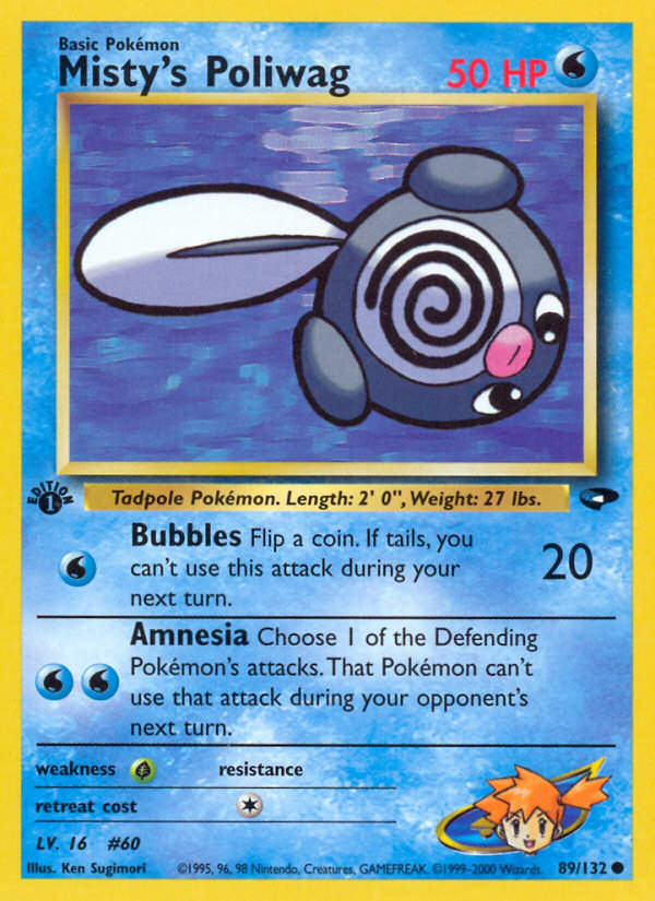 Misty's Poliwag (89/132) [Gym Challenge 1st Edition] | Good Games Cannington
