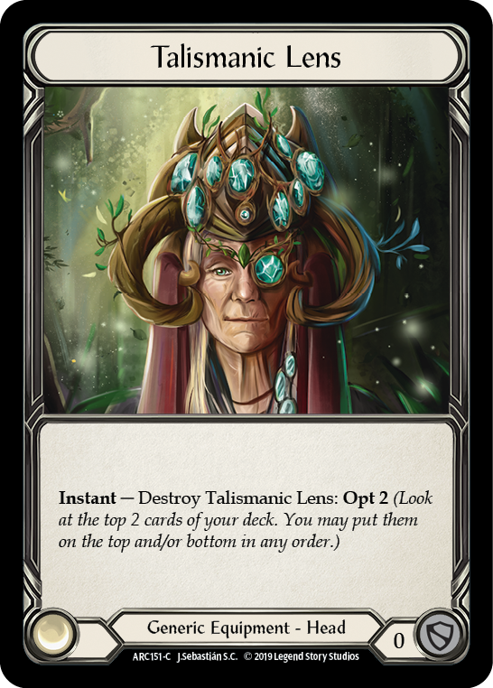 Talismanic Lens [ARC151-C] 1st Edition Normal | Good Games Cannington