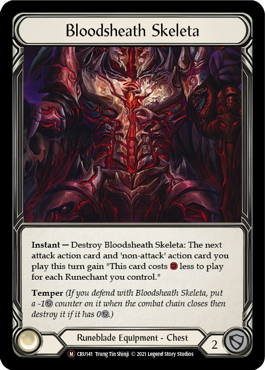 Bloodsheath Skeleta [U-CRU141-RF] Unlimited Rainbow Foil | Good Games Cannington