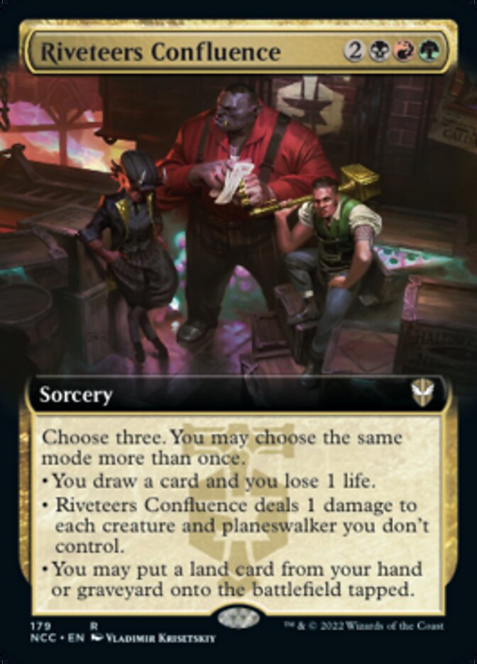 Riveteers Confluence (Extended Art) [Streets of New Capenna Commander] | Good Games Cannington