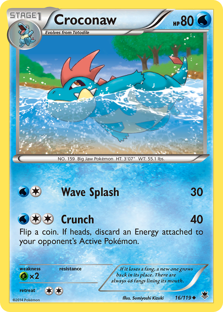 Croconaw (16/119) [XY: Phantom Forces] | Good Games Cannington