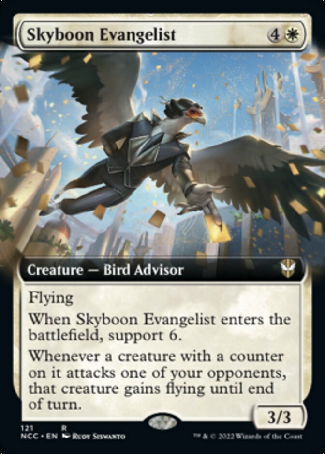 Skyboon Evangelist (Extended Art) [Streets of New Capenna Commander] | Good Games Cannington