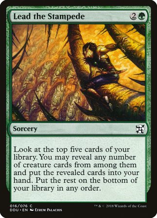 Lead the Stampede [Duel Decks: Elves vs. Inventors] | Good Games Cannington