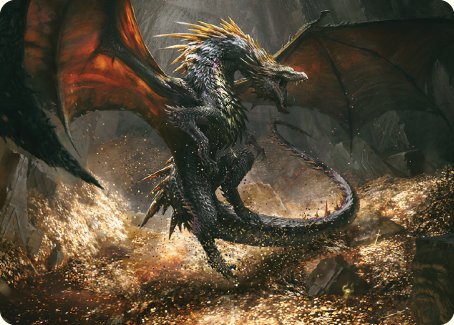 Cavern-Hoard Dragon Art Card [The Lord of the Rings: Tales of Middle-earth Art Series] | Good Games Cannington