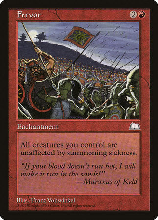 Fervor [Weatherlight] | Good Games Cannington
