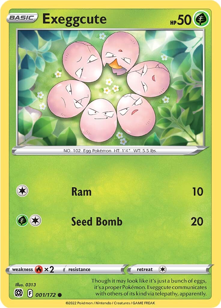 Exeggcute (001/172) [Sword & Shield: Brilliant Stars] | Good Games Cannington