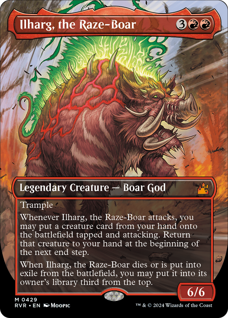 Ilharg, the Raze-Boar (Anime Borderless) [Ravnica Remastered] | Good Games Cannington