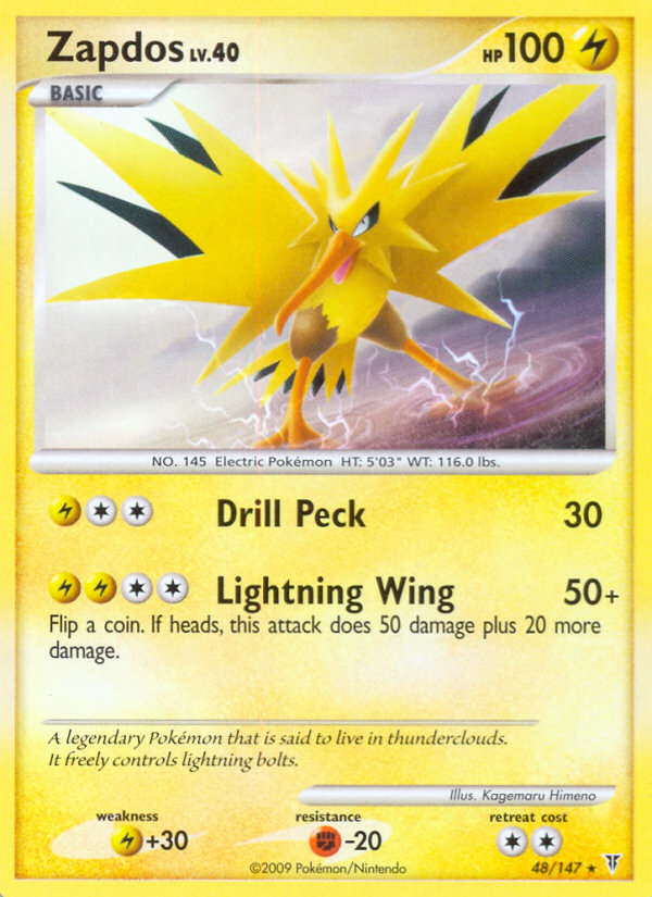 Zapdos (48/147) [Platinum: Supreme Victors] | Good Games Cannington