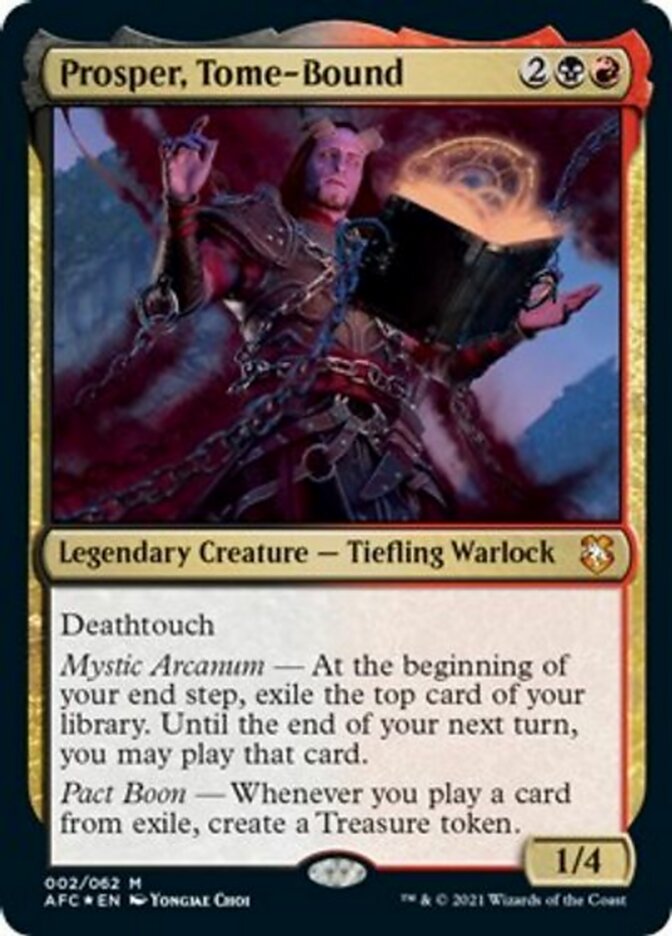 Prosper, Tome-Bound (Display Commander) [Dungeons & Dragons: Adventures in the Forgotten Realms Commander] | Good Games Cannington