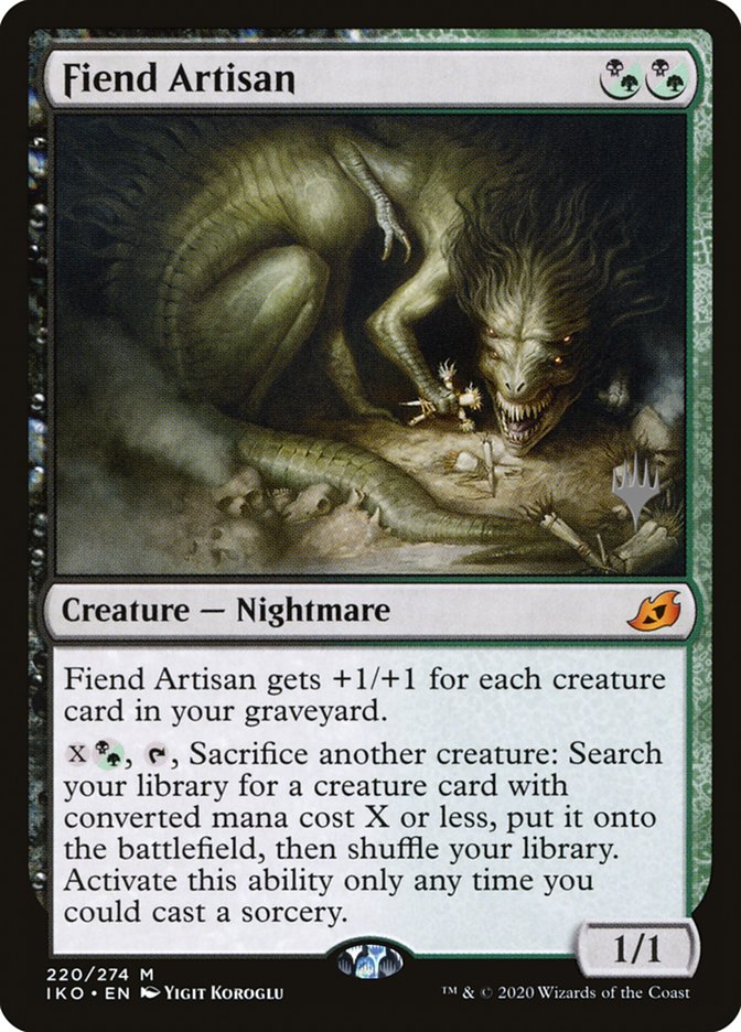 Fiend Artisan (Promo Pack) [Ikoria: Lair of Behemoths Promos] | Good Games Cannington