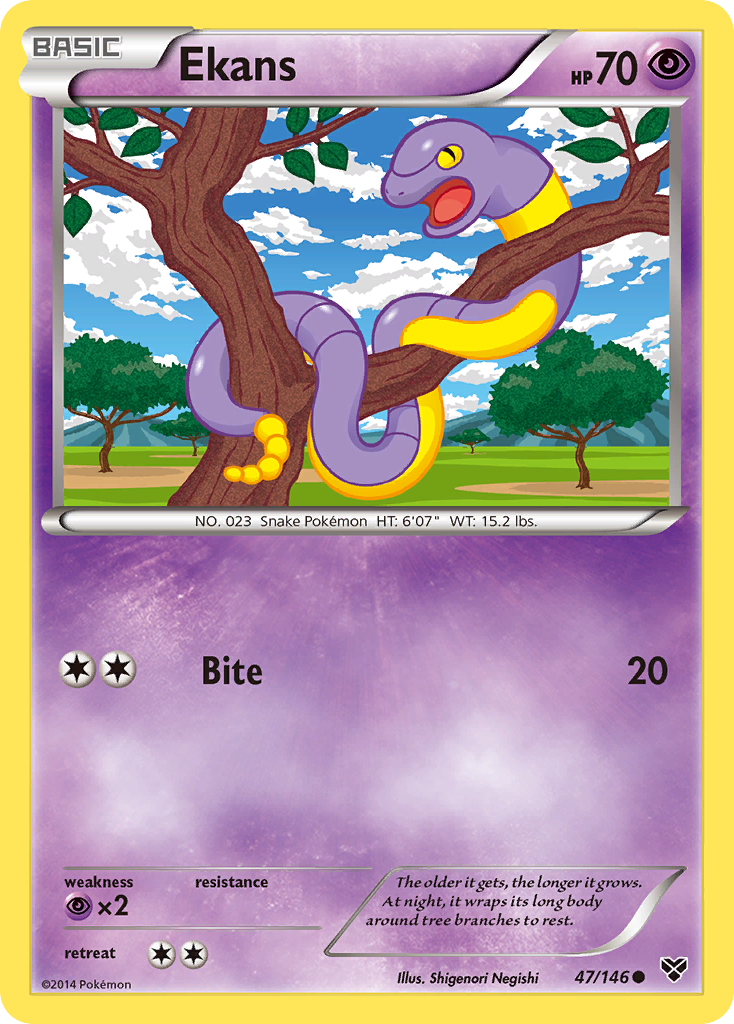 Ekans (47/146) [XY: Base Set] | Good Games Cannington