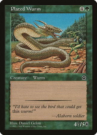 Plated Wurm [Portal Second Age] | Good Games Cannington
