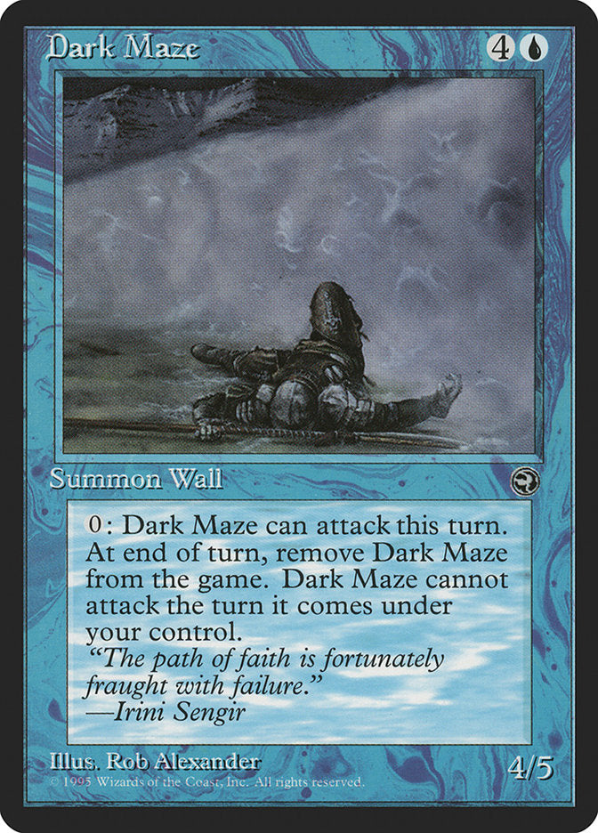 Dark Maze (Irini Sengir Flavor Text) [Homelands] | Good Games Cannington