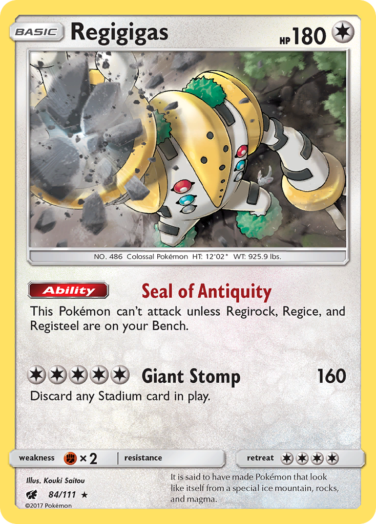 Regigigas (84/111) [Sun & Moon: Crimson Invasion] | Good Games Cannington
