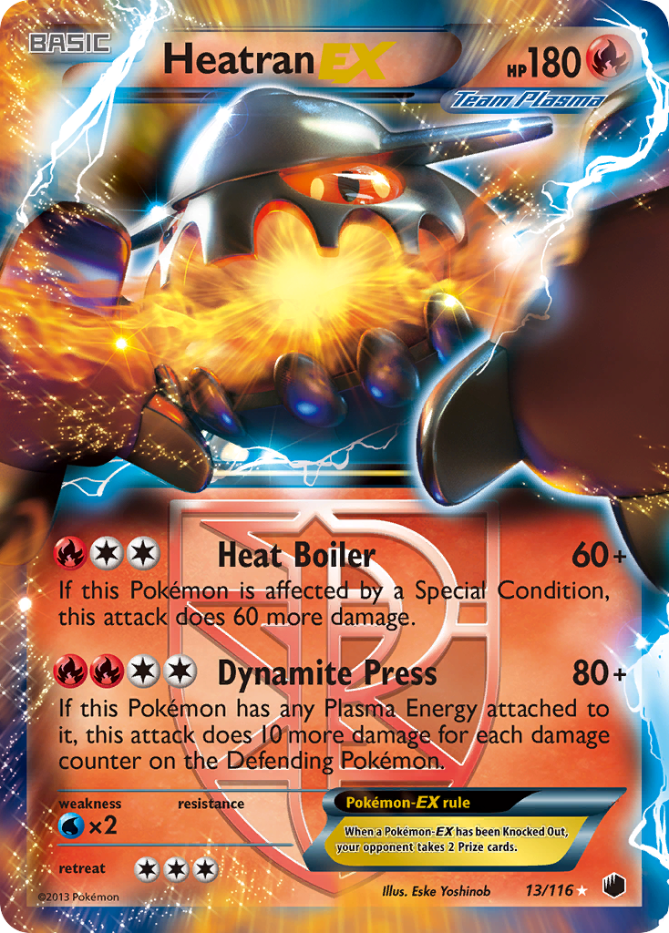 Heatran EX (13/116) [Black & White: Plasma Freeze] | Good Games Cannington