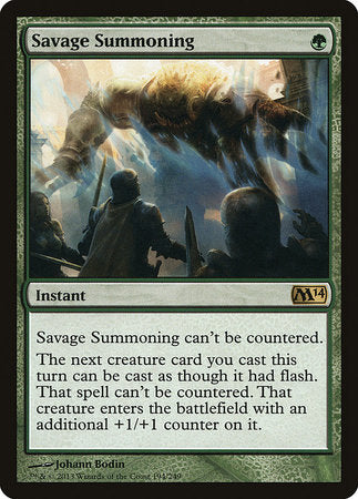 Savage Summoning [Magic 2014] | Good Games Cannington
