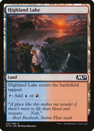 Highland Lake [Core Set 2019] | Good Games Cannington