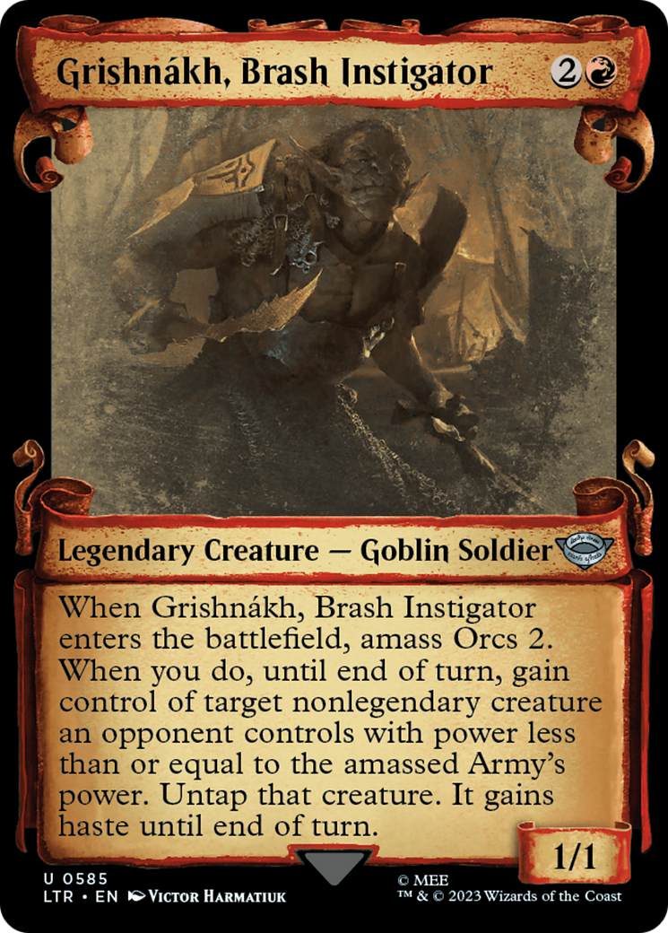 Grishnakh, Brash Instigator [The Lord of the Rings: Tales of Middle-Earth Showcase Scrolls] | Good Games Cannington