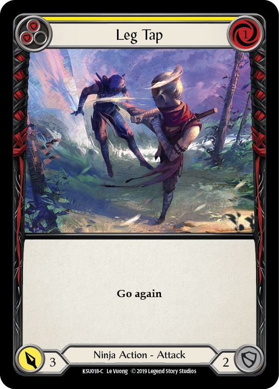 Leg Tap (Yellow) [KSU018-C] 1st Edition Normal | Good Games Cannington