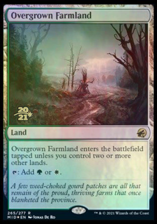 Overgrown Farmland [Innistrad: Midnight Hunt Prerelease Promos] | Good Games Cannington
