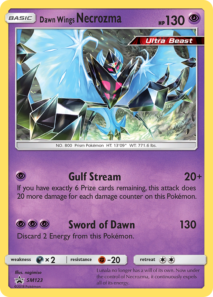 Dawn Wings Necrozma (SM123) [Sun & Moon: Black Star Promos] | Good Games Cannington