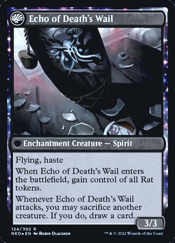 Tribute to Horobi // Echo of Death's Wail [Kamigawa: Neon Dynasty Prerelease Promos] | Good Games Cannington