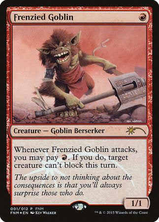 Frenzied Goblin [Friday Night Magic 2015] | Good Games Cannington