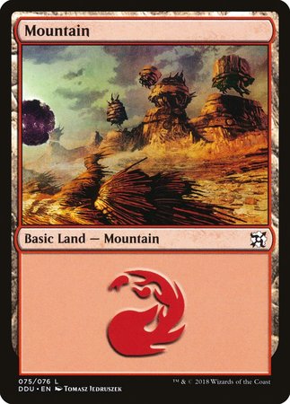 Mountain (75) [Duel Decks: Elves vs. Inventors] | Good Games Cannington