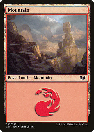 Mountain (335) [Commander 2015] | Good Games Cannington
