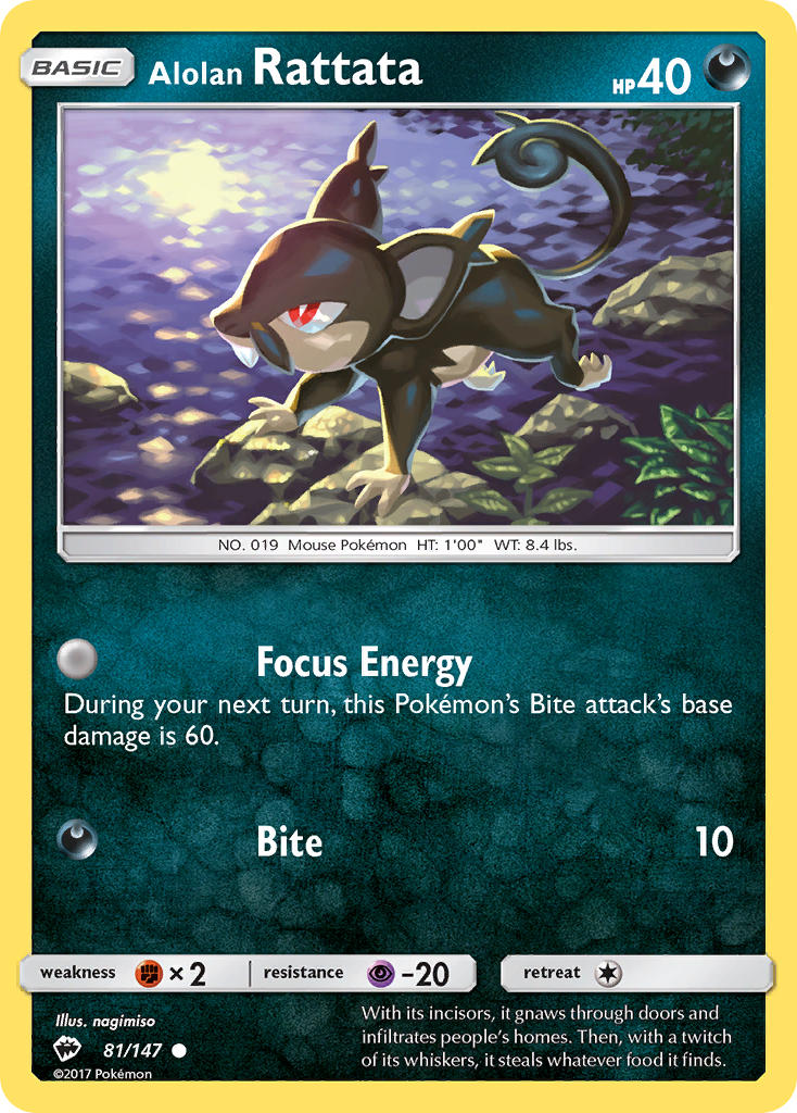 Alolan Rattata (81/147) [Sun & Moon: Burning Shadows] | Good Games Cannington