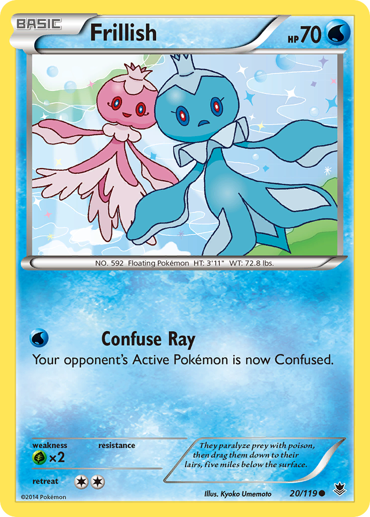 Frillish (20/119) [XY: Phantom Forces] | Good Games Cannington