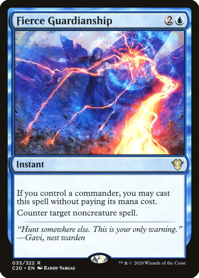 Fierce Guardianship [Commander 2020] | Good Games Cannington