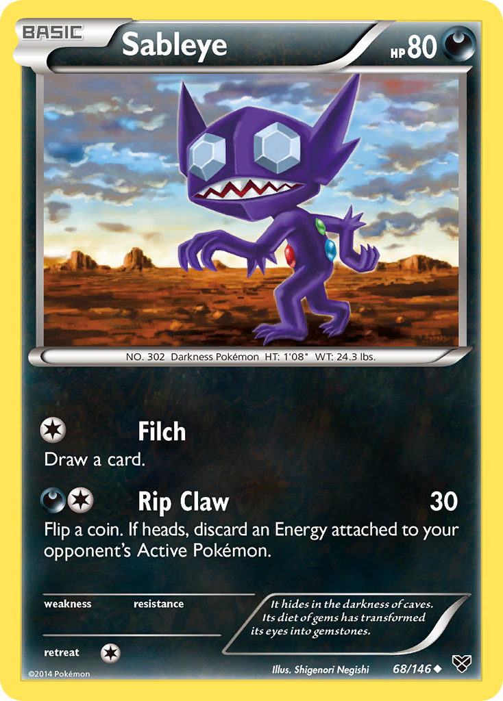 Sableye (68/146) [XY: Base Set] | Good Games Cannington