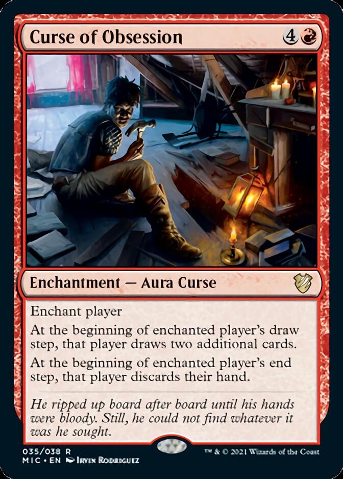 Curse of Obsession [Innistrad: Midnight Hunt Commander] | Good Games Cannington