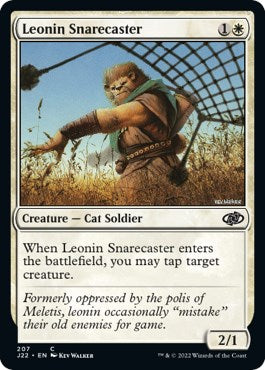 Leonin Snarecaster [Jumpstart 2022] | Good Games Cannington