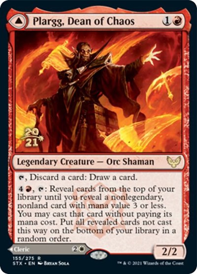 Plargg, Dean of Chaos // Augusta, Dean of Order [Strixhaven: School of Mages Prerelease Promos] | Good Games Cannington
