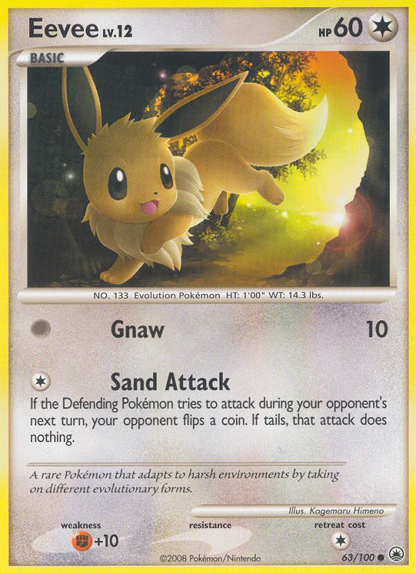 Eevee (63/100) [Diamond & Pearl: Majestic Dawn] | Good Games Cannington
