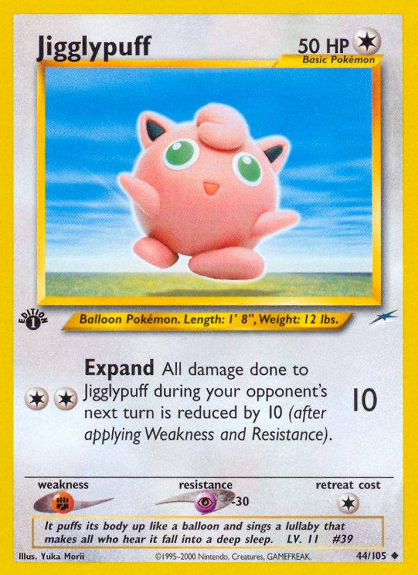 Jigglypuff (44/105) [Neo Destiny 1st Edition] | Good Games Cannington