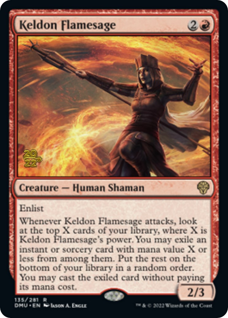 Keldon Flamesage [Dominaria United Prerelease Promos] | Good Games Cannington