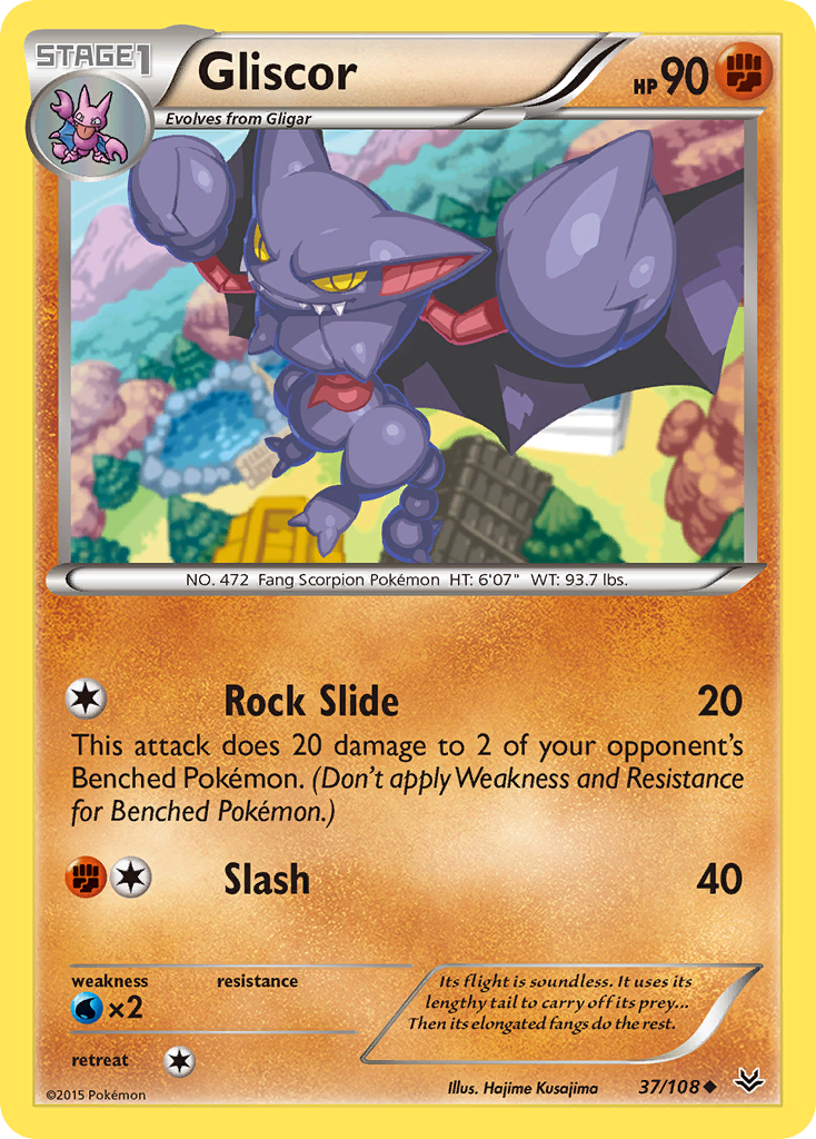 Gliscor (37/108) [XY: Roaring Skies] | Good Games Cannington