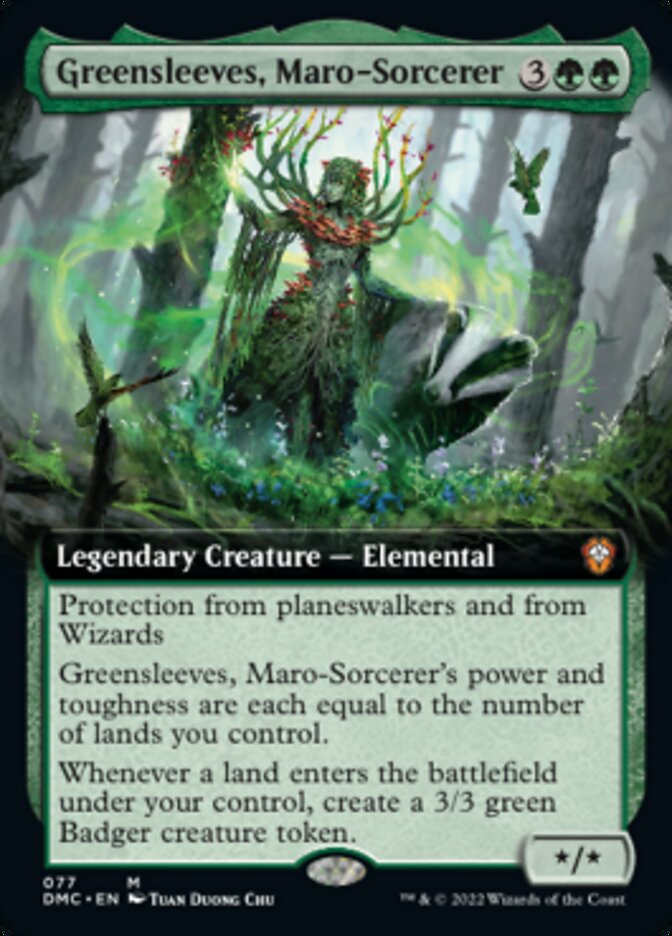 Greensleeves, Maro-Sorcerer (Extended Art) [Dominaria United Commander] | Good Games Cannington