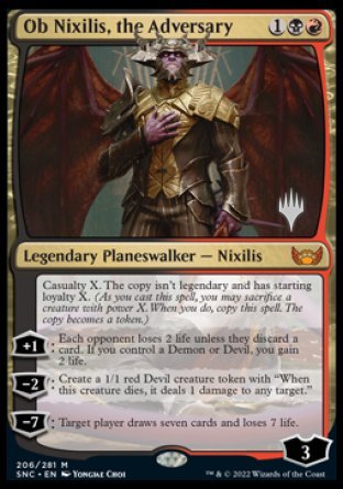 Ob Nixilis, the Adversary (Promo Pack) [Streets of New Capenna Promos] | Good Games Cannington