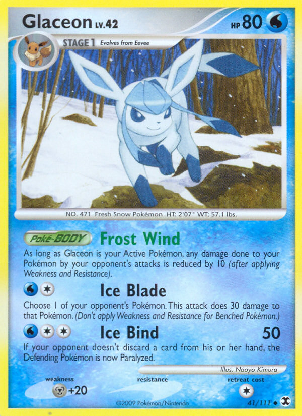 Glaceon (41/111) [Platinum: Rising Rivals] | Good Games Cannington