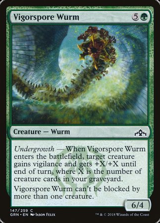 Vigorspore Wurm [Guilds of Ravnica] | Good Games Cannington
