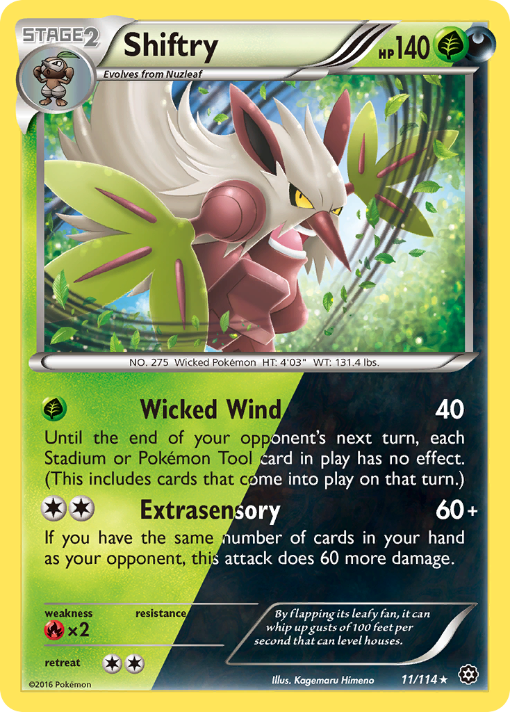 Shiftry (11/114) [XY: Steam Siege] | Good Games Cannington