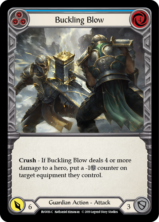 Buckling Blow (Blue) [BVO016-C] 1st Edition Normal | Good Games Cannington