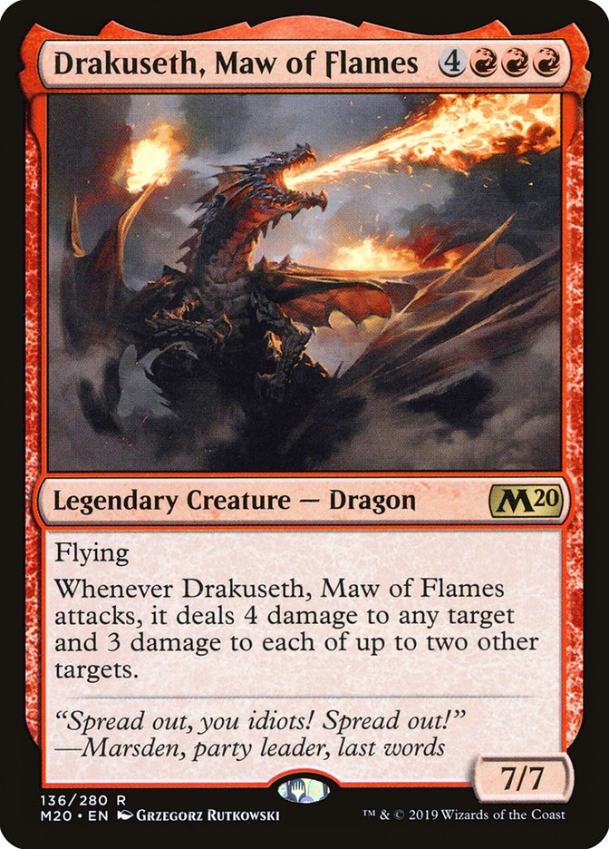 Drakuseth, Maw of Flames [Core Set 2020] | Good Games Cannington